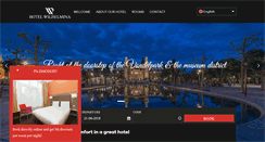 Desktop Screenshot of hotel-aadam-wilhelmina.nl