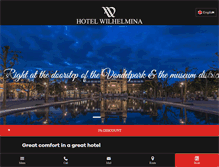 Tablet Screenshot of hotel-aadam-wilhelmina.nl